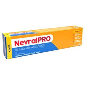 DICLOFENACO DIETILAMÔNIO - NEVRALPRO GEL 60G