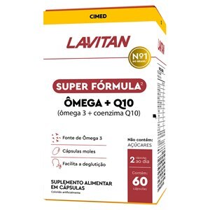 LAVITAN ÔMEGA + Q10 SUPER FÓRMULA 60 CÁPSULAS