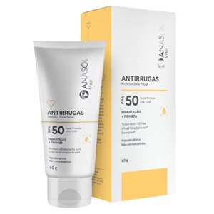 PROTETOR SOLAR ANASOL VISO FACIAL ANTIRRUGAS FPS50 60G