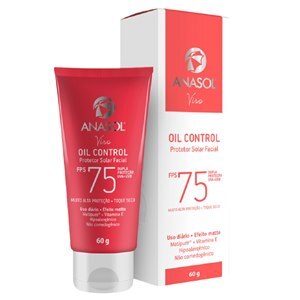 PROTETOR SOLAR ANASOL VISO FACIAL OIL CONTROL FPS75 60G