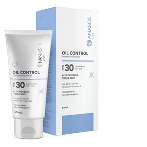 Protetor Solar Facial Anasol Viso Oil Control Fps 30 Toque Seco 60ml