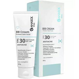 Protetor Solar Facial Bb Cream Antiacne Anasol Viso Fps 30 60g