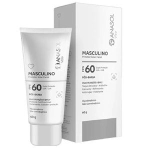 PROTETOR SOLAR ANASOL VISO FACIAL MASCULINO FPS60 60G