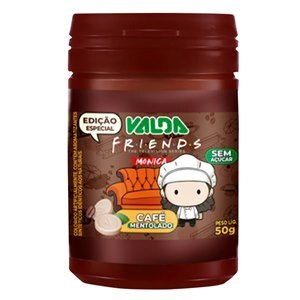 Pastilhas Valda Friends Sabor Café Mentolado Sem Açúcar Pote 50G