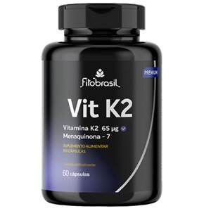 Vitamina K2 Menaquinona-7 65Mcg Fitobrasil 60 Cápsulas