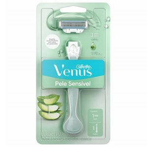 Aparelho Depilação Gillette + Carga Venus Pele Sensível 1 Unidades