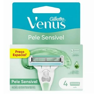 CARGA GILLETTE VENUS PELE SENSÍVEL 4 UNIDADES
