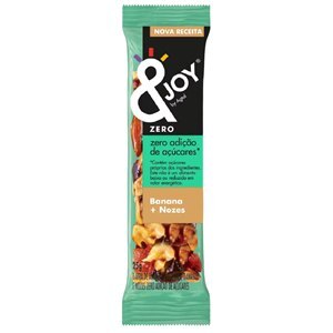 Barra Zero Açúcar &Joy Sabor Banana E Nozes 25G