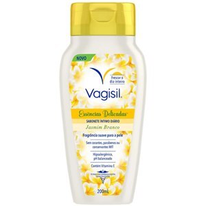SABONETE ÍNTIMO LÍQUIDO VAGISIL JASMIM BRANCO 200ML