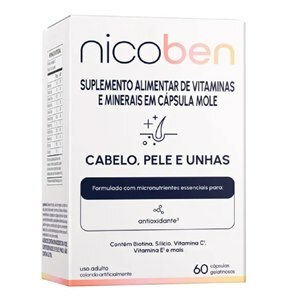NICOBEN CABELO PELE E UNHAS 60 CÁPSULAS GELATINOSAS
