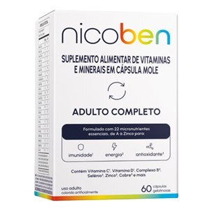 Nicoben Adulto Completo 60 Cápsulas Gelatinosas