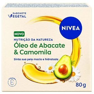 SABONETE EM BARRA NIVEA NUTRIÇÃO DA NATUREZA ÓLEO DE ABACATE + CAMOMILA 80G