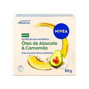 Sabonete Em Barra Nivea Nutrição Da Natureza Óleo De Abacate + Camomila 80G