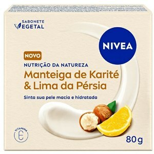 SABONETE EM BARRA NIVEA NUTRIÇÃO DA NATUREZA MANTEIGA DE KARITÉ + LIMA DA PÉRSIA 80G