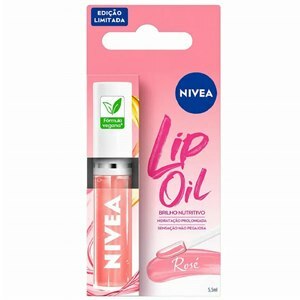 HIDRATANTE LABIAL NIVEA LIP OIL BRILHO NUTRITIVO ROSÉ 5,5ML