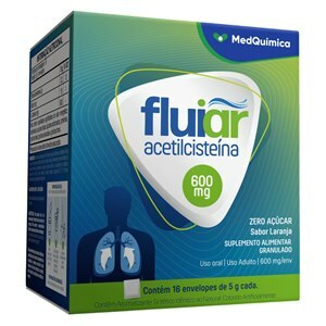 Acetilcisteína - Fluiar 600Mg 16 Envelopes