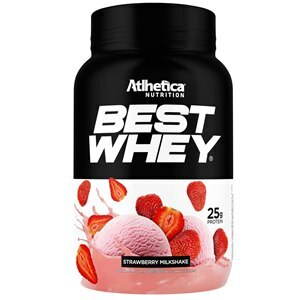 Protein Best Whey Sabor Strawberry Milkshake Pote Atlhetica 900G
