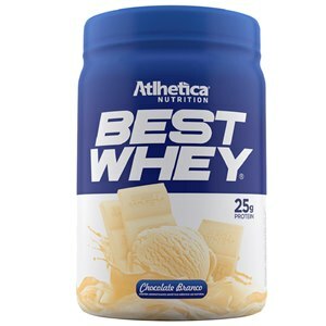 Protein Best Whey Sabor Chocolate Branco Pote Atlhetica 900G