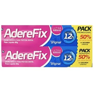 Fixador Aderefix Creme Original 68G Pack 50% Na Segunda Unidade