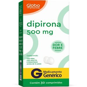 Dipirona 500G 30 Comprimidos - Globo - Genérico
