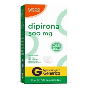 Dipirona 500G 30 Comprimidos - Globo - Genérico