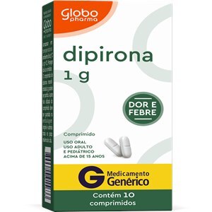 Dipirona 1G 10 Comprimidos - Globo - Genérico