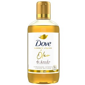 Sabonete Líquido Dove Óleo De Banho Glicerinado Hidratação Intensa + Limpeza Delicada 240Ml