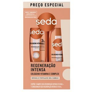 Shampoo + Condicionador Seda By Niina Secrets Colágeno E Vitamina C 300ml+190ml