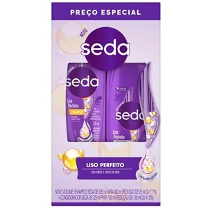 SHAMPOO + CONDICIONADOR SEDA LISO PERFEITO 300ML+190ML