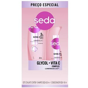 Kit Seda Glycol + Vita C Luminous Uv Shampoo 300ml + Condicionador 190ml