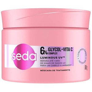 MÁSCARA DE TRATAMENTO SEDA 6% GLYCOL + VITA C LUMINOUS UV 300G