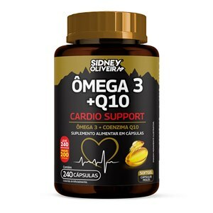 Ômega 3 + Q10 Cardio Support Leve 240 Pague 200 Cápsulas Sidney Oliveira