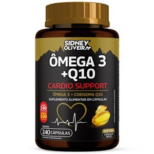 Ômega 3 + Q10 Cardio Support Leve 240 Pague 200 Cápsulas Sidney Oliveira