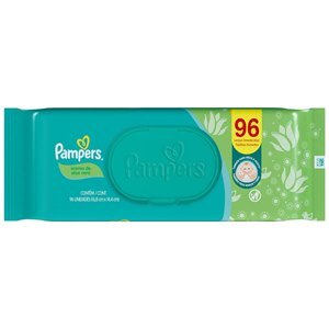 LENÇO UMEDECIDOPAMPERS ALOE VERA 96 UNIDADES