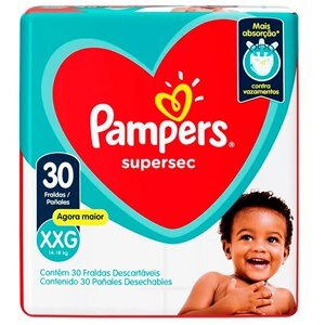 Fralda Pampers Supersec Mega Xxg 30 Unidades