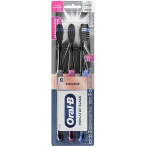 Escova Dental Oral B Indicator Black Ext Soft 3 Unidades