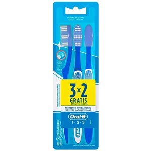 ESCOVA DENTAL ORAL B 123 MÉDIA 3 UNIDADES