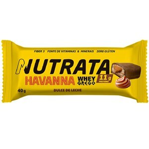 Barra De Proteína Whey Grego Havanna Sabor Dulce Leite Nutrata 40G
