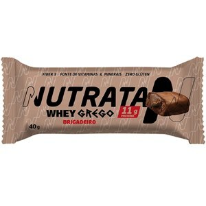 Barra De Proteína Whey Grego Sabor Brigadeiro Nutrata 40G