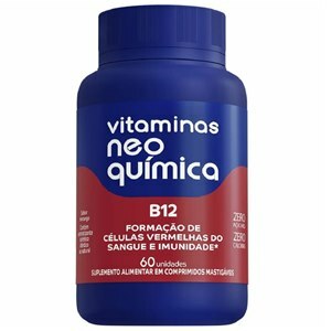 Vitaminas Neo Química B12 60 Comprimidos Mastigáveis