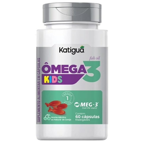 ÔMEGA 3 KIDS MEG-3 KATIGUÁ 60 CÁPSULAS PEIXINHOS - Ultrafarma