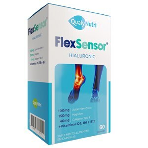 Hialurônico + Magnésio + Colágeno + Vitaminas D3, B6 E B12 Flex Sensor Hialuronic 60 Cápsulas