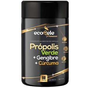 Própolis Verde + Gengibre + Cúrcuma Ecobele 60 Cápsulas