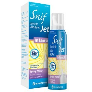 Cloreto Sódio Snif Jet Infantil 0,9% Nasal 100Ml