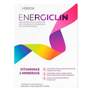 Energiclin Vitaminas E Minerais 30 Comprimidos
