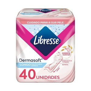 Protetor Diário Dermasoft Longo Libresse 40 Unidades