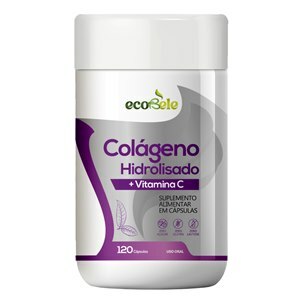 Colágeno Hidrolizado + Vitamina C Ecobele 120 Cápsulas 