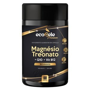 Magnésio Treonato + Vitamina B12 +Q10 Ecobele Premium 60 Cápsulas