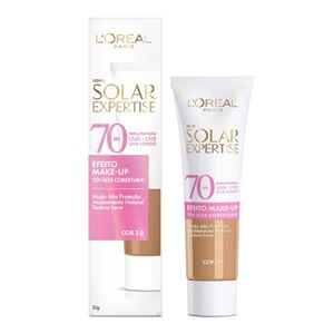 Protetor Solar Facial L´Oréal Expertise Efeito Make-Up Fps70 Cor 3.0 30G