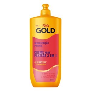 Creme De Pentear Niely Gold Reconstrução Potente 500Ml